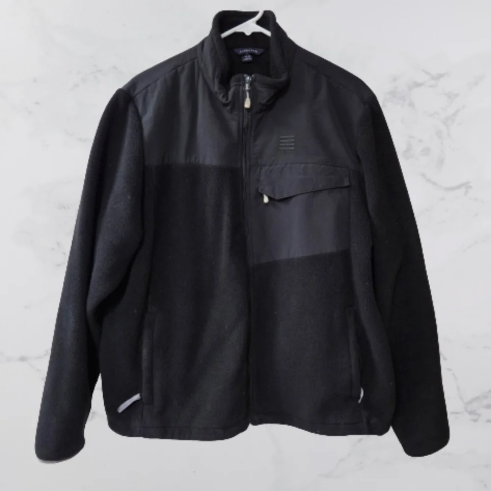 Men's Lands End black XL jacket - Picture 1 of 5